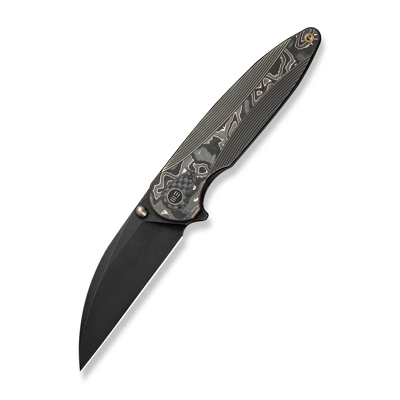 WEKNIFE Zenthra Flipper & Thumb Stud Knife Titanium & Carbon Fiber Handle (3.3" M390 Blade) WE24021C-3 - Image 3