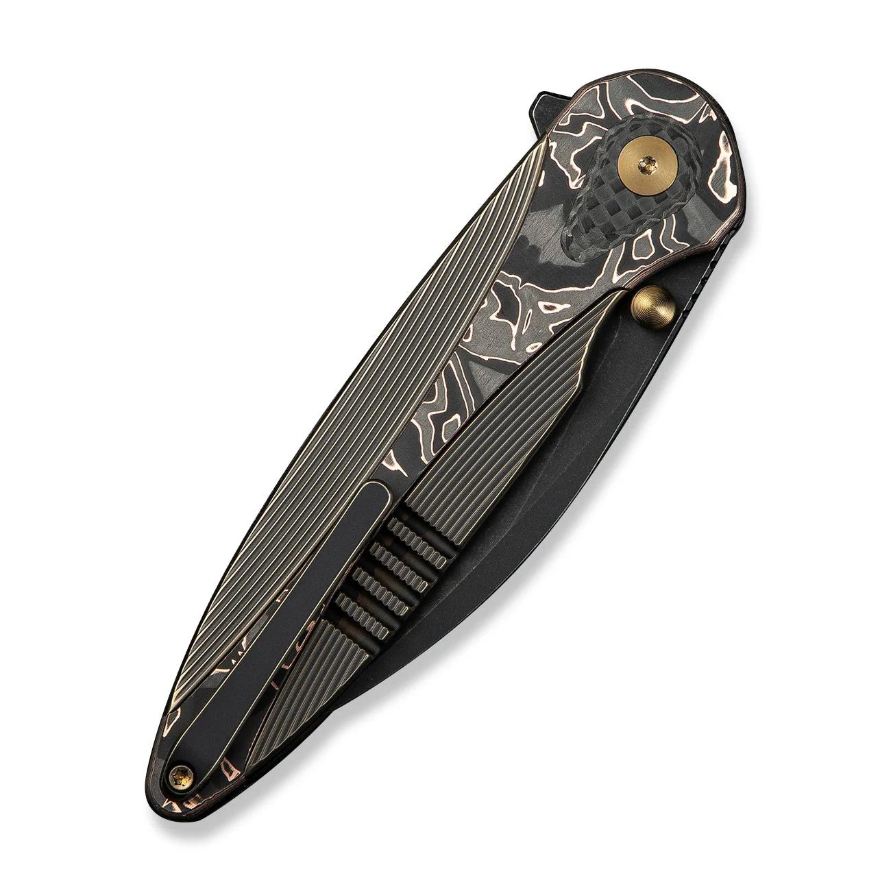 WEKNIFE Zenthra Flipper & Thumb Stud Knife Titanium & Carbon Fiber Handle (3.3" M390 Blade) WE24021C-3 - Image 7