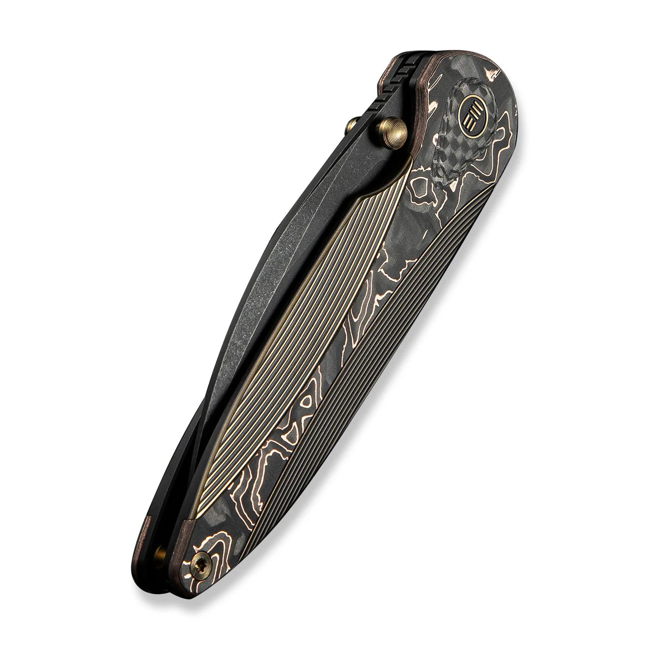 WEKNIFE Zenthra Flipper & Thumb Stud Knife Titanium & Carbon Fiber Handle (3.3" M390 Blade) WE24021C-3 - Image 8