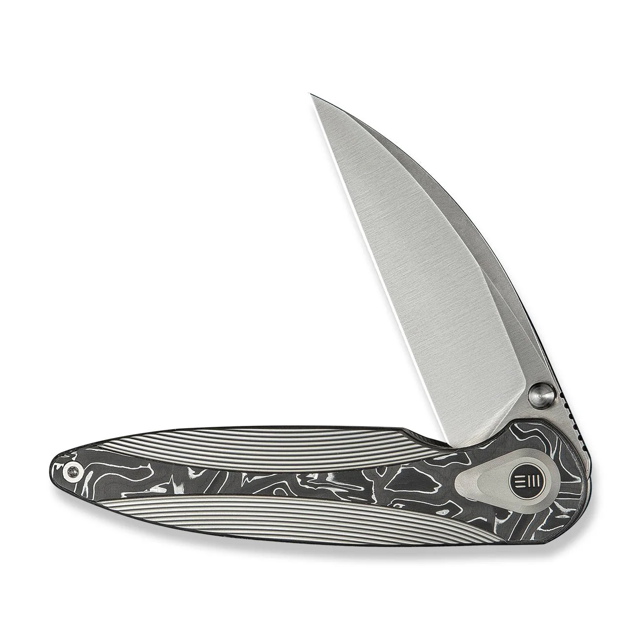 WEKNIFE Zenthra Flipper & Thumb Stud Knife Titanium & Carbon Fiber Handle (3.3" M390 Blade) WE24021C-4 - Image 5