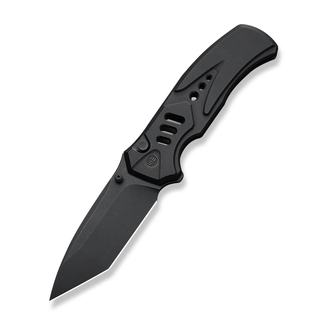 WEKNIFE Zentron Flipper & Thumb Stud & Button Lock Knife Black Titanium Handle (3.48" Black Stonewashed Bohler M390 Blade) WE24094-1 - Image 3