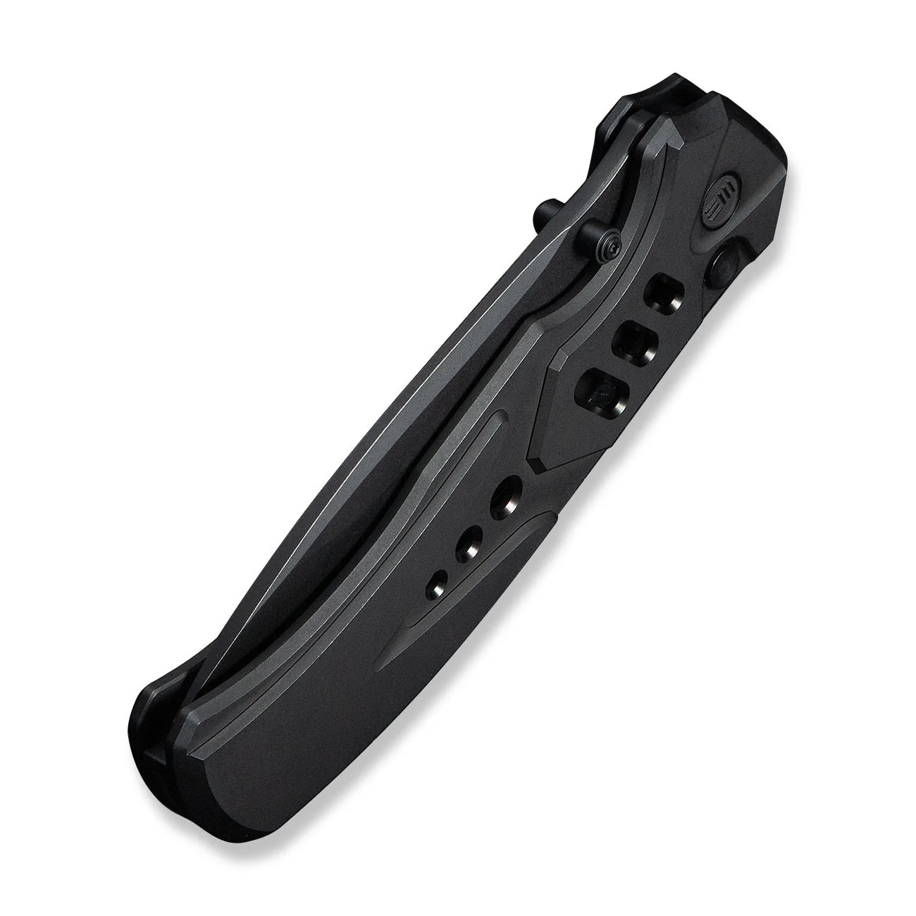 WEKNIFE Zentron Flipper & Thumb Stud & Button Lock Knife Black Titanium Handle (3.48" Black Stonewashed Bohler M390 Blade) WE24094-1 - Image 8
