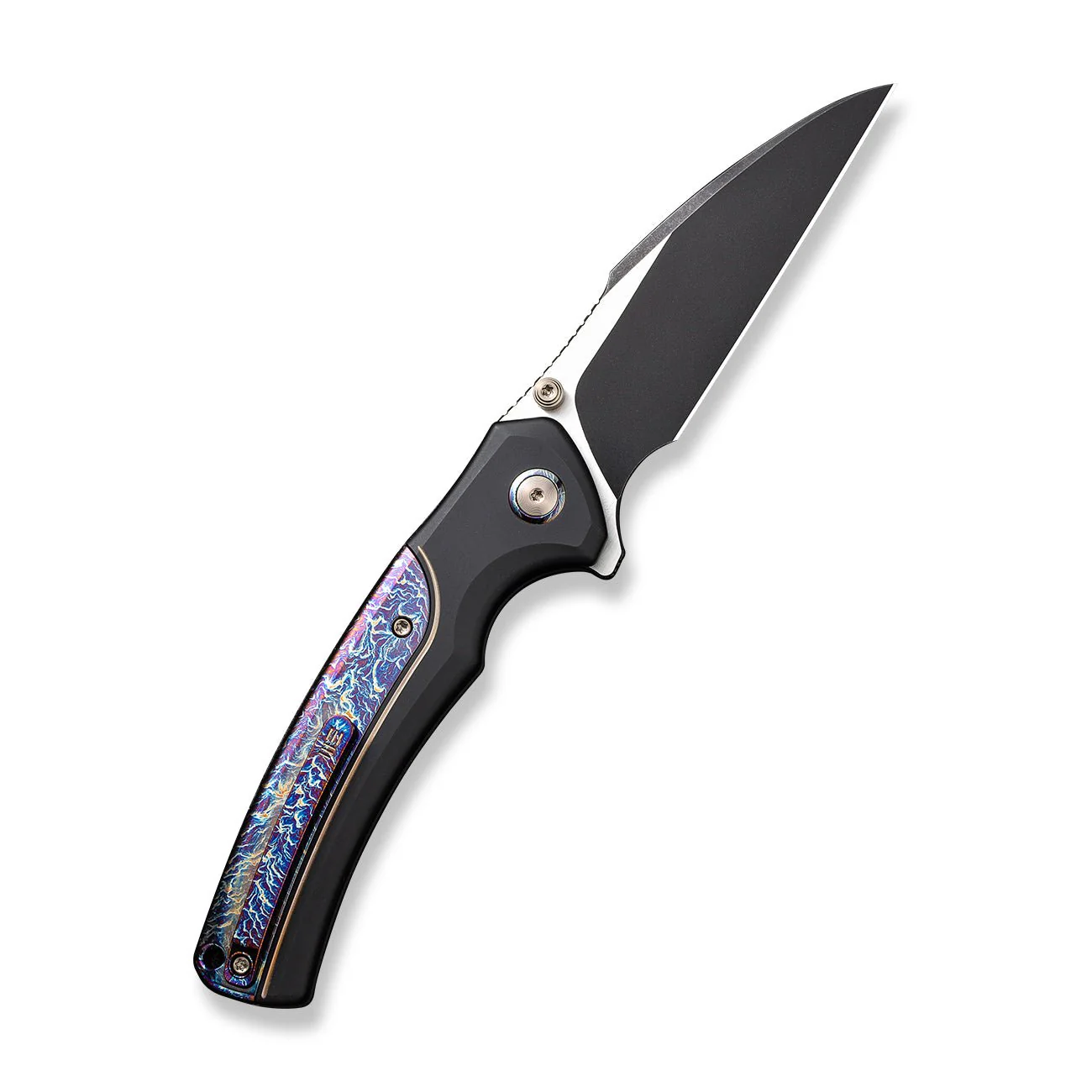 WEKNIFE Ziffius Flipper & Thumb Stud & Button Lock Knife Titanium Handle (3.7" CPM 20CV Blade) WE22024D-1 - Image 2