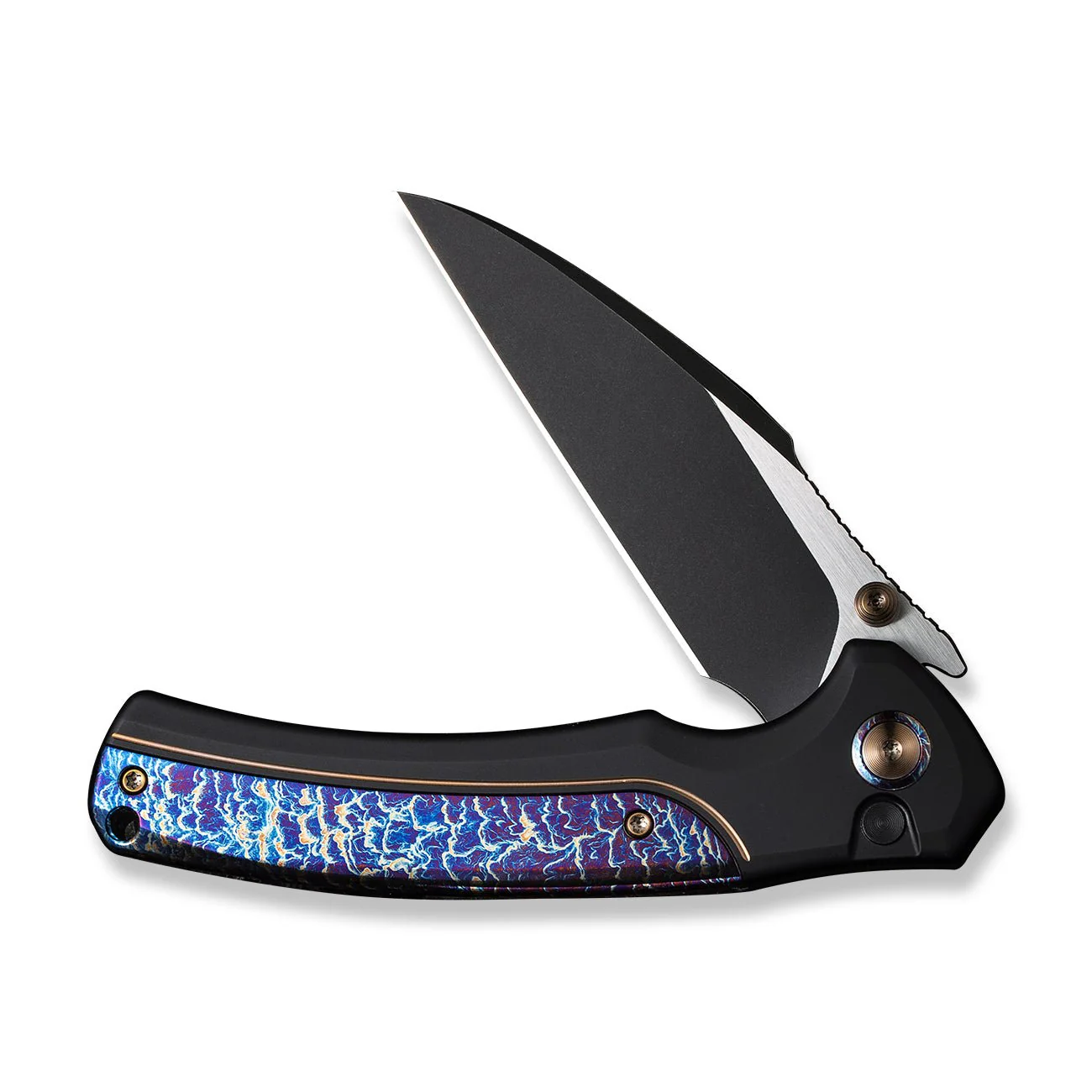 WEKNIFE Ziffius Flipper & Thumb Stud & Button Lock Knife Titanium Handle (3.7" CPM 20CV Blade) WE22024D-1 - Image 5