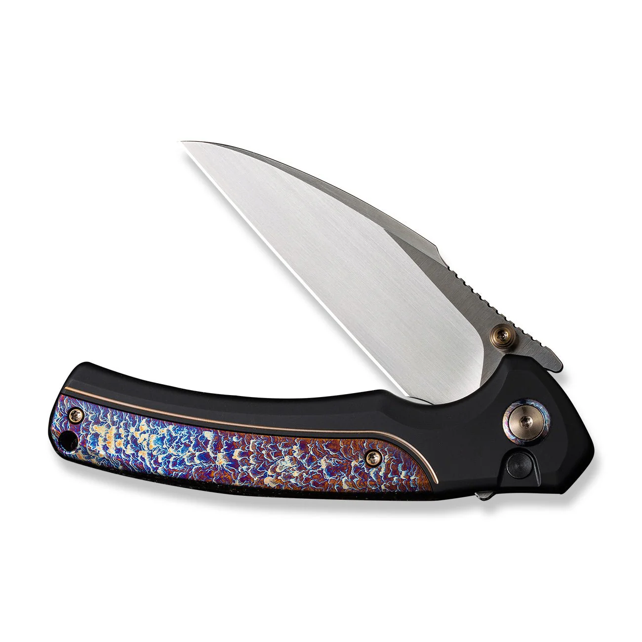WEKNIFE Ziffius Flipper & Thumb Stud & Button Lock Knife Titanium Handle (3.7" CPM 20CV Blade) WE22024D-2 - Image 5