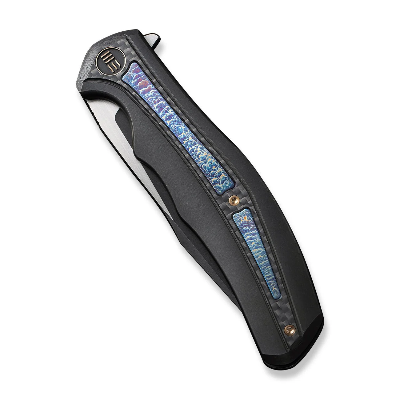 WEKNIFE Zonda Flipper Knife Titanium & Carbon Fiber Handle (4.05" CPM 20CV Blade) WE22016-1 - Image 6
