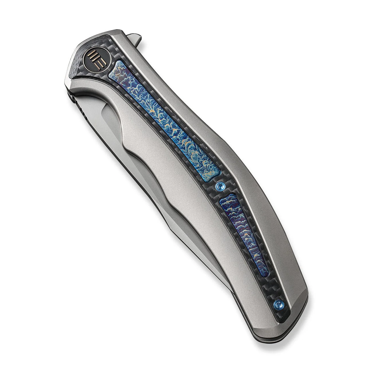WEKNIFE Zonda Flipper Knife Titanium & Carbon Fiber Handle (4.05" CPM 20CV Blade) WE22016-2 - Image 6