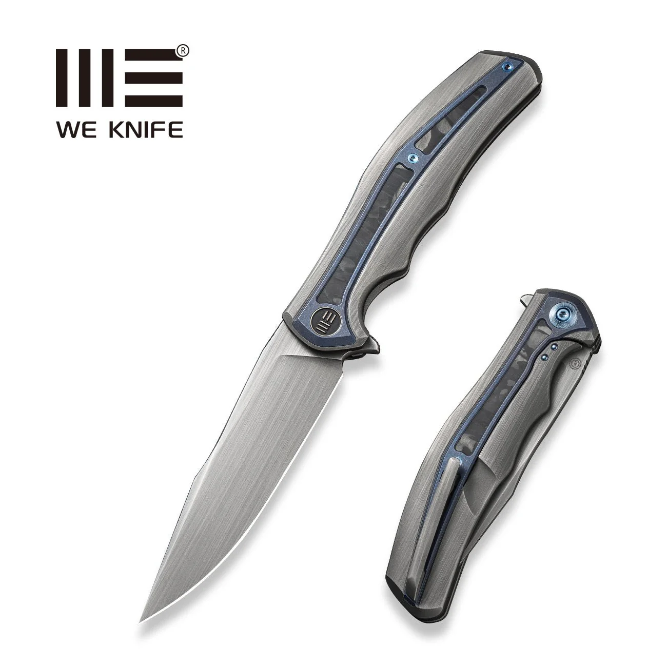 WEKNIFE Zonda Flipper Knife Titanium & Carbon Fiber Handle (4.05" CPM 20CV Blade) WE22016-4